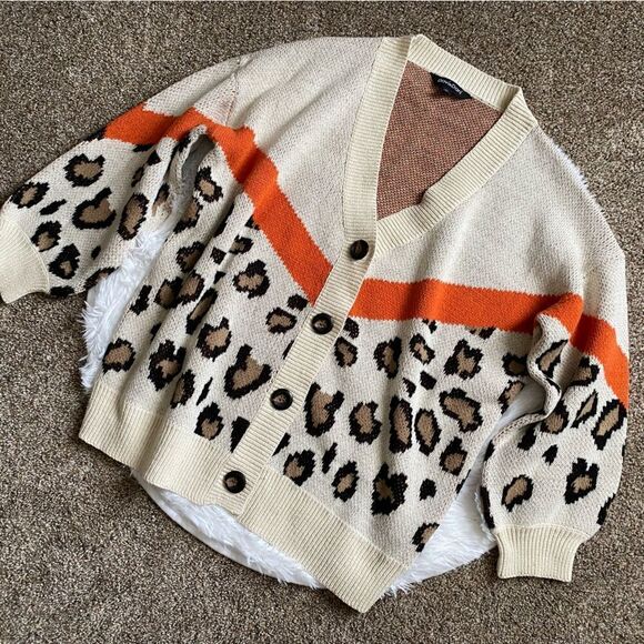 Davi & Dani Button Front Knit Sweater Cardigan Acrylic Wool Blend Women’s Sz 1X - Picture 1 of 10